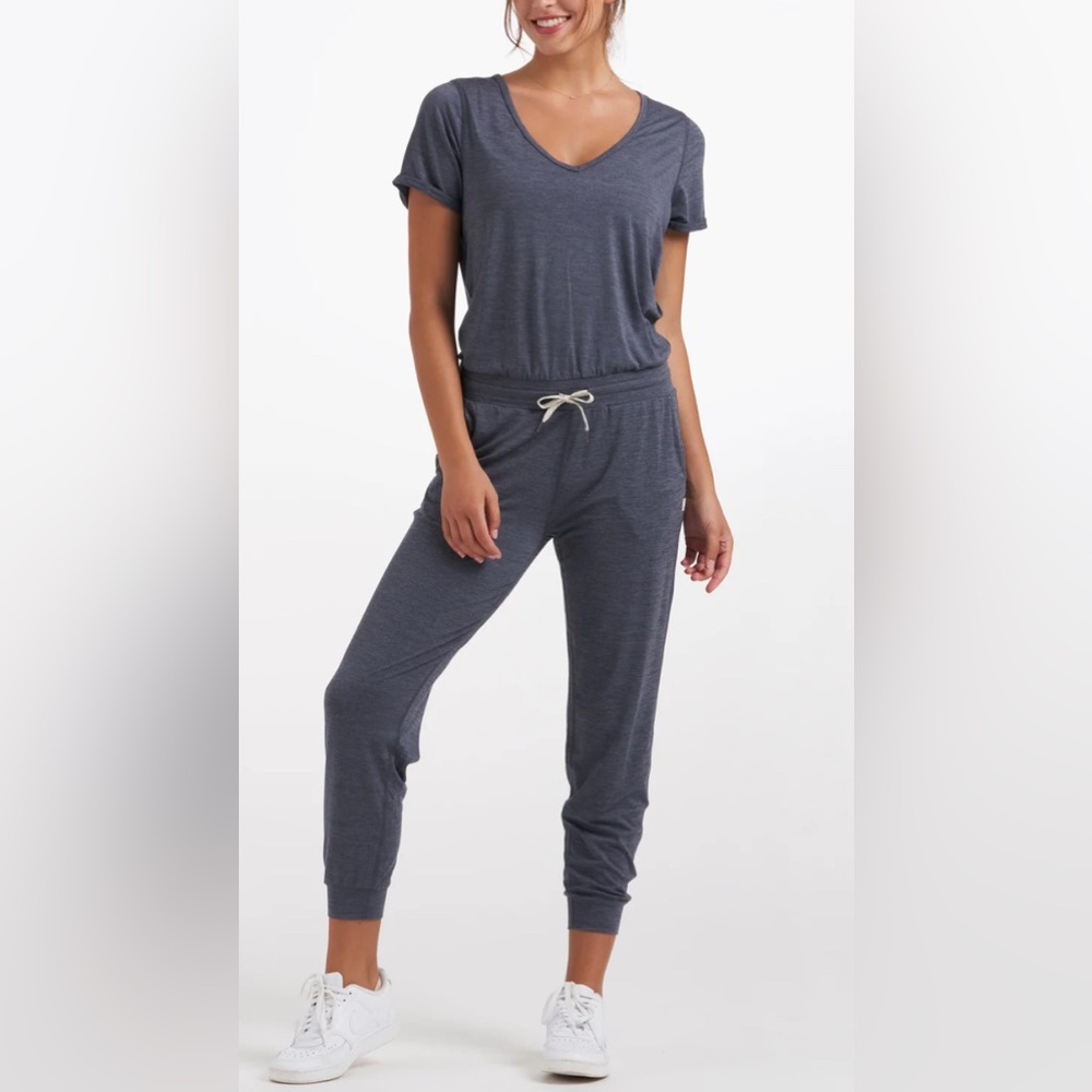 Vuori Women's Navy Jumpsuit